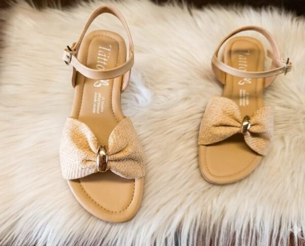 Sandalia Golden Bow