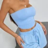 Conjunto de camiseta deportiva y pantalones cortos casuales a la moda para mujer, estilo Y2K y atuendo cómodo e informal para mujer